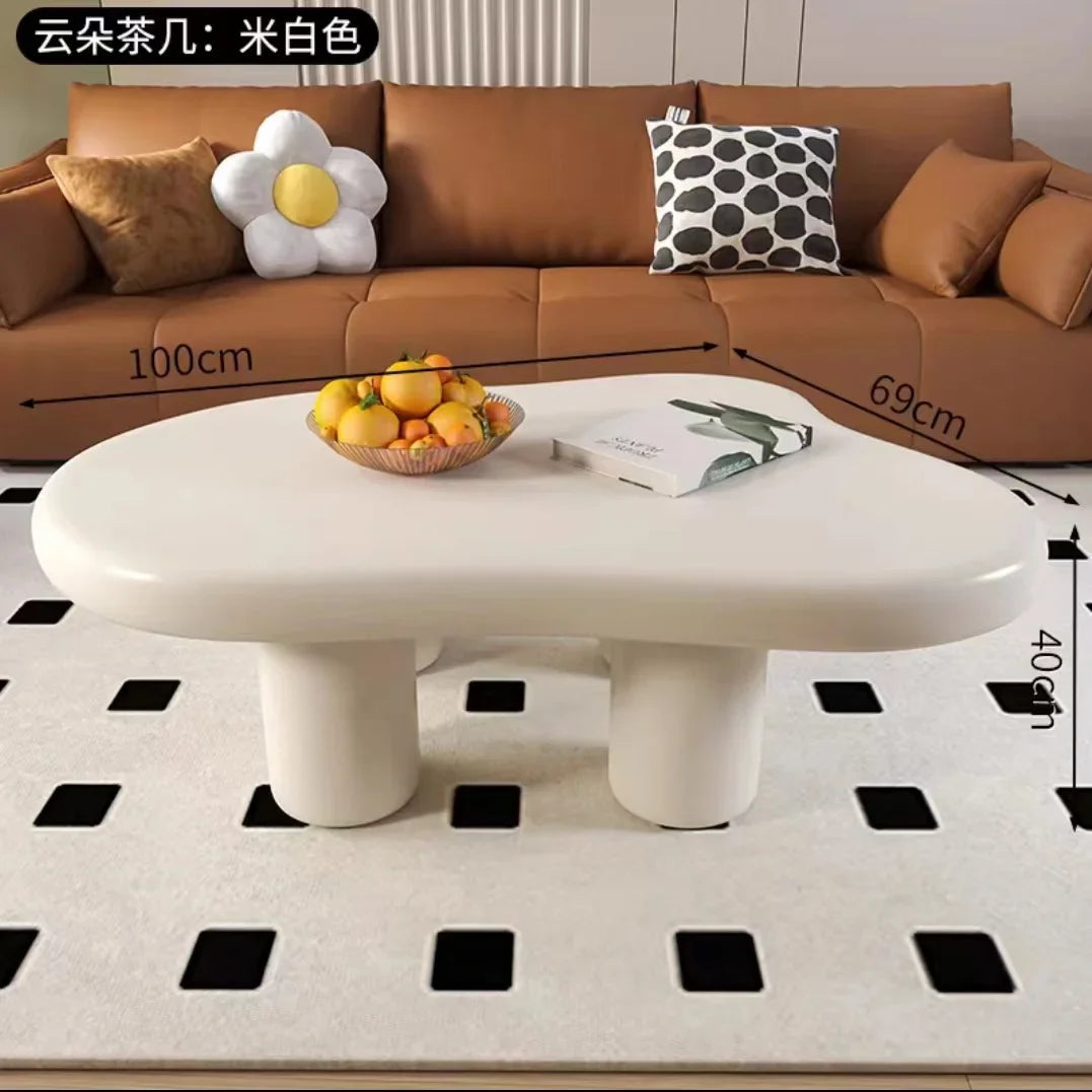 Light Luxury Cream Style Cloud Coffee Table Living Room Furniture Creative Dining Table Side Tables Coffee Table for Living Room