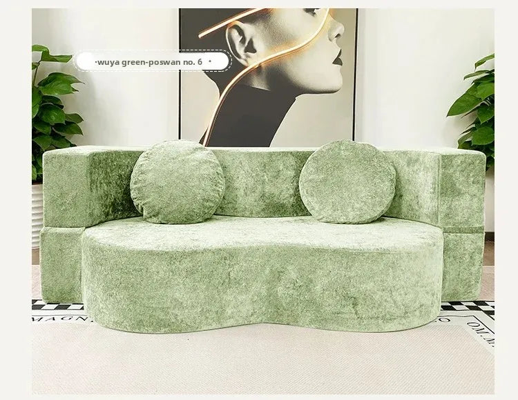 Living Room Sofas Vacuum Compression Sofa Pure Sponge Single Multifunctional Foldable Special Shaped Sofa Bed Furniture