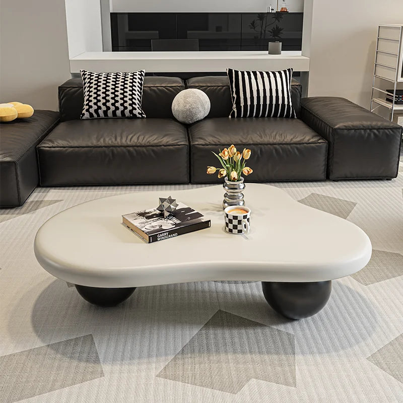 Light Luxury Cream Style Cloud Coffee Table Living Room Furniture Creative Dining Table Side Tables Coffee Table for Living Room