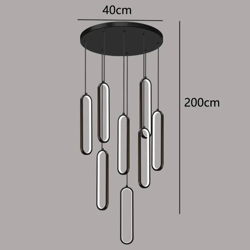 DecorBites™ LED Pendant Chandeliers for Living Room Staircase Indoor Lighting