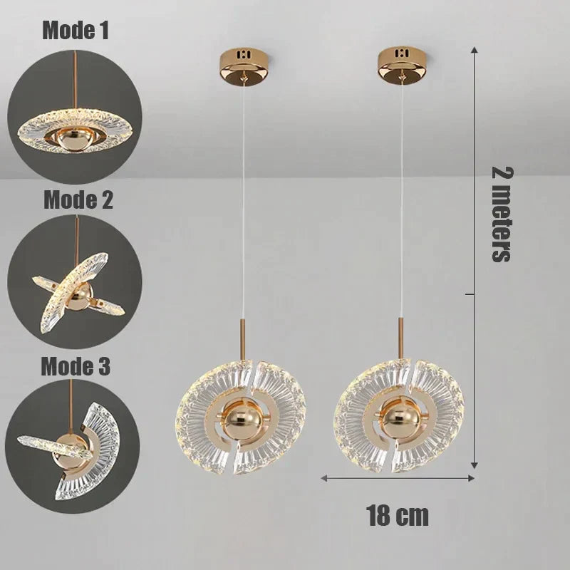 DecorBites™ LED Pendant Chandelier for Dining Room Restaurant Bar Art Decor Lamps