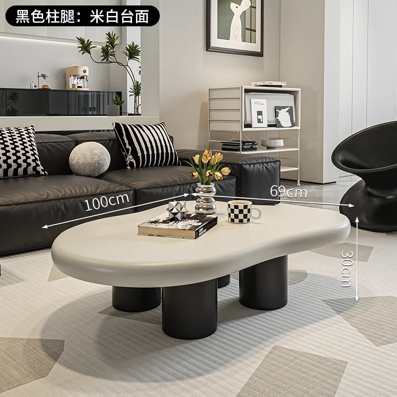 Light Luxury Cream Style Cloud Coffee Table Living Room Furniture Creative Dining Table Side Tables Coffee Table for Living Room