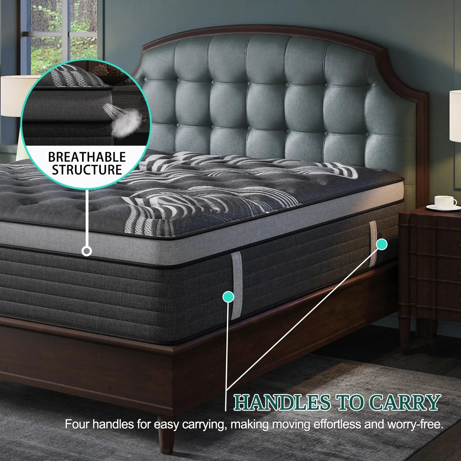 12" Gel Memory Foam Hybrid Pocket Spring Mattress