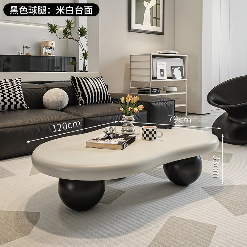Light Luxury Cream Style Cloud Coffee Table Living Room Furniture Creative Dining Table Side Tables Coffee Table for Living Room
