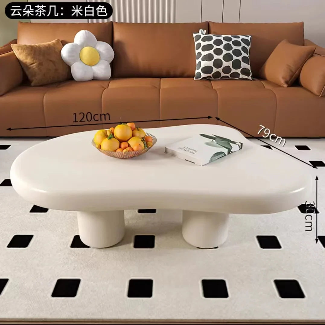 Light Luxury Cream Style Cloud Coffee Table Living Room Furniture Creative Dining Table Side Tables Coffee Table for Living Room