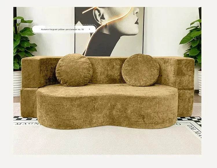 Living Room Sofas Vacuum Compression Sofa Pure Sponge Single Multifunctional Foldable Special Shaped Sofa Bed Furniture