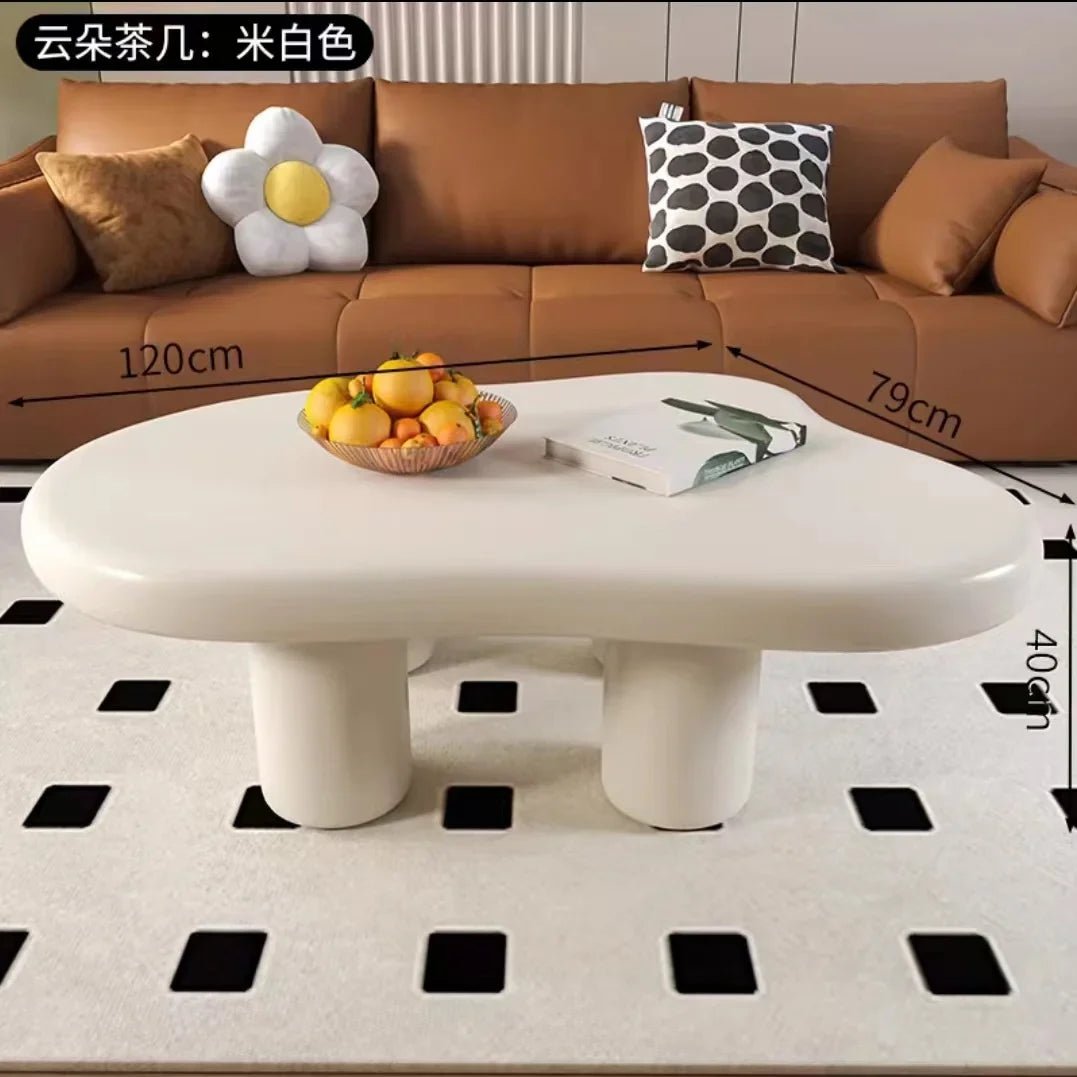 Light Luxury Cream Style Cloud Coffee Table Living Room Furniture Creative Dining Table Side Tables Coffee Table for Living Room