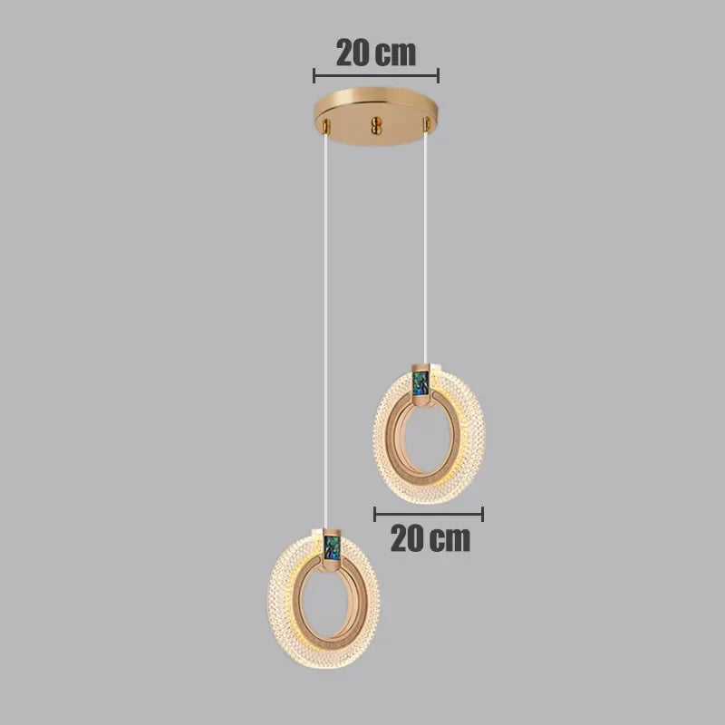 DecorBites™ LED Pendant Chandelier for Dining Room Restaurant Bar Art Decor Lamps