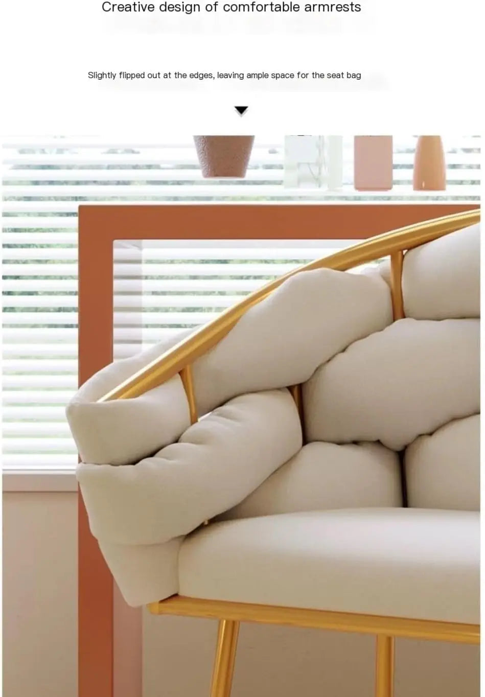 Cielé Velvet Accent Lounge Chair – Modern Gold-Legged Armchair by The House of Bonney