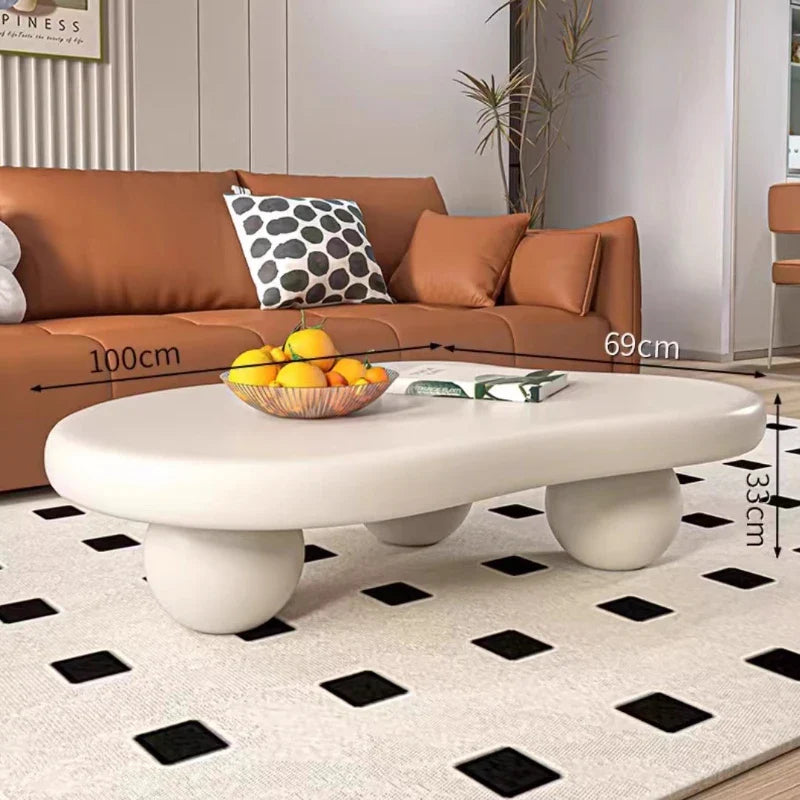 Light Luxury Cream Style Cloud Coffee Table Living Room Furniture Creative Dining Table Side Tables Coffee Table for Living Room