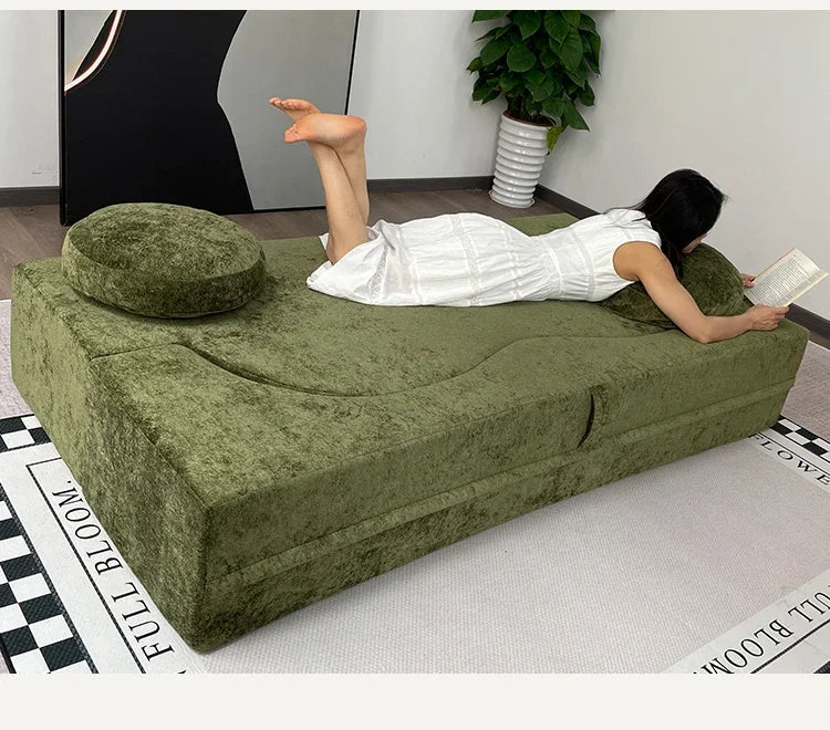 Living Room Sofas Vacuum Compression Sofa Pure Sponge Single Multifunctional Foldable Special Shaped Sofa Bed Furniture