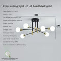DecorBites™ LED Ceiling Chandelier: Modern Light Fixture for Living Room, Bedroom, Hall - Indoor Home Decor