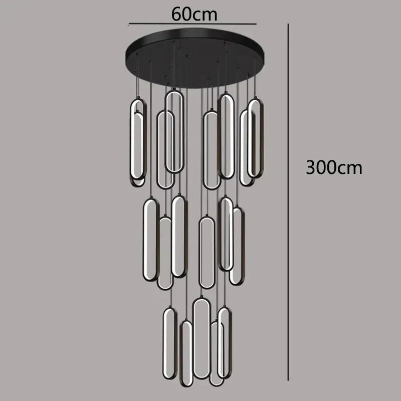 DecorBites™ LED Pendant Chandeliers for Living Room Staircase Indoor Lighting