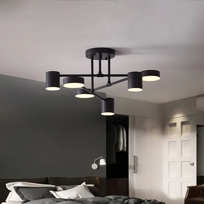 DecorBites™ LED Ceiling Chandelier: Modern Light Fixture for Living Room, Bedroom, Hall - Indoor Home Decor