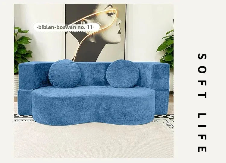 Living Room Sofas Vacuum Compression Sofa Pure Sponge Single Multifunctional Foldable Special Shaped Sofa Bed Furniture