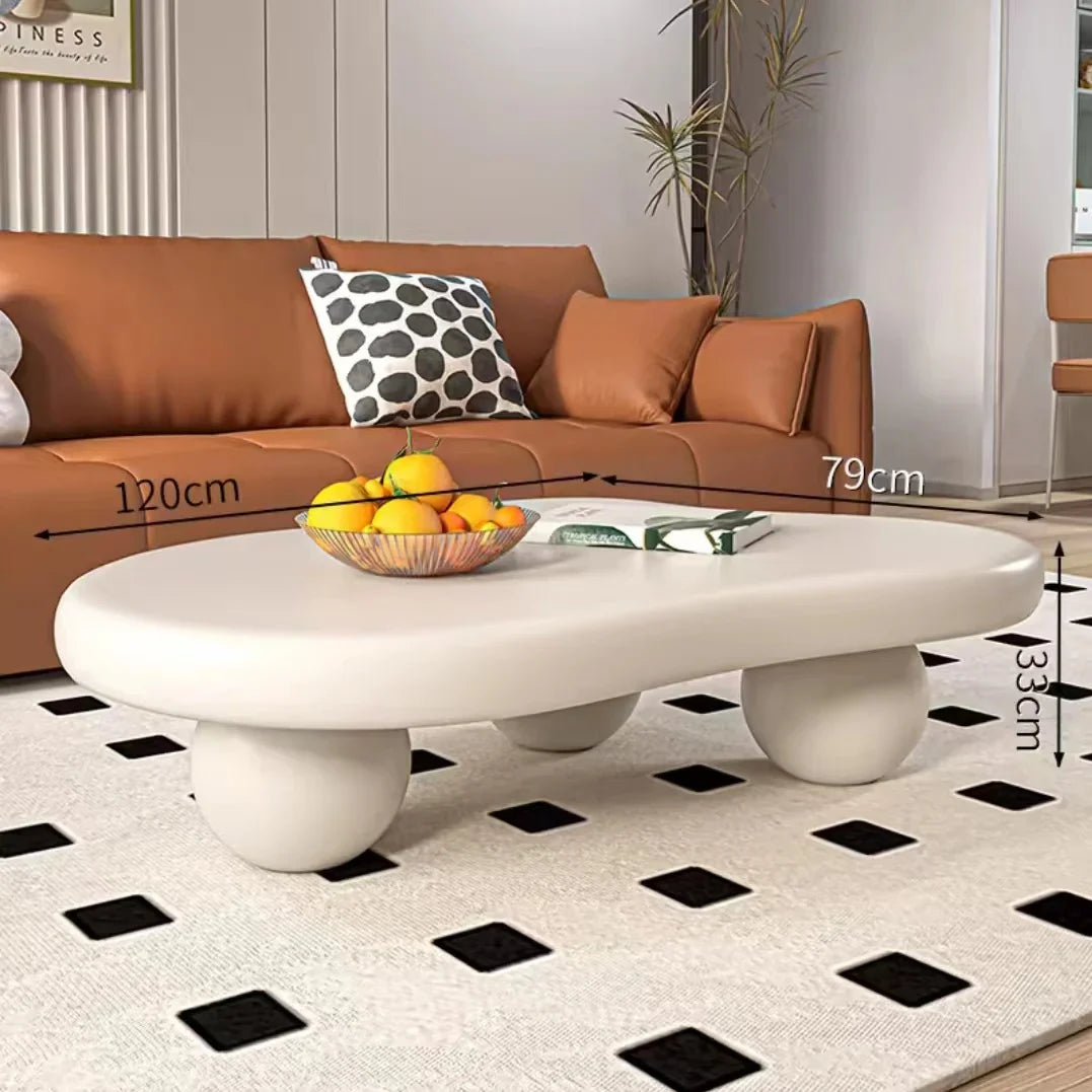 Light Luxury Cream Style Cloud Coffee Table Living Room Furniture Creative Dining Table Side Tables Coffee Table for Living Room