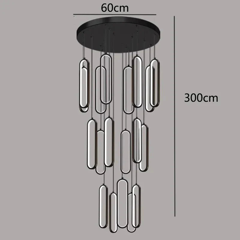 DecorBites™ LED Pendant Chandeliers for Living Room Staircase Indoor Lighting
