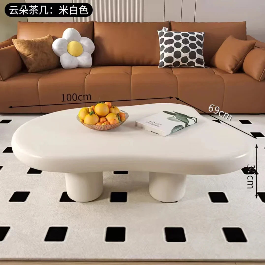 Light Luxury Cream Style Cloud Coffee Table Living Room Furniture Creative Dining Table Side Tables Coffee Table for Living Room