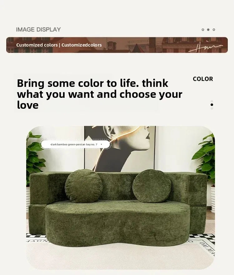 Living Room Sofas Vacuum Compression Sofa Pure Sponge Single Multifunctional Foldable Special Shaped Sofa Bed Furniture