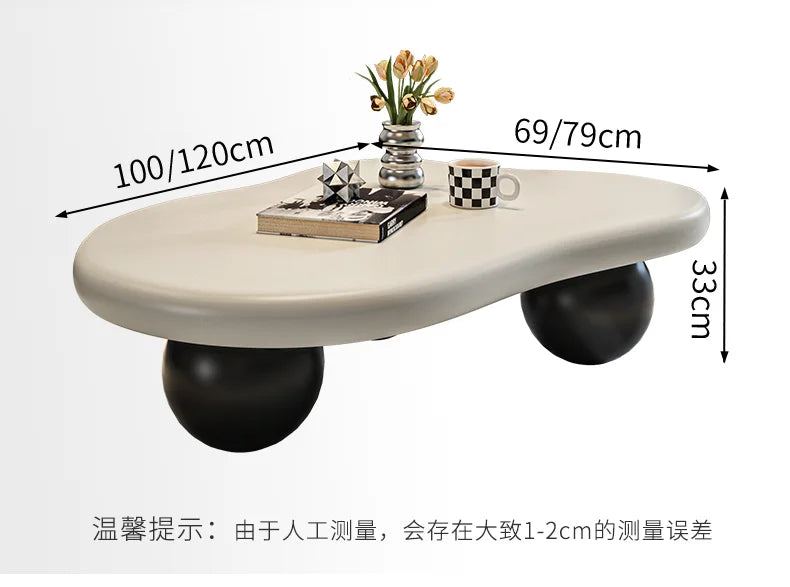 Light Luxury Cream Style Cloud Coffee Table Living Room Furniture Creative Dining Table Side Tables Coffee Table for Living Room
