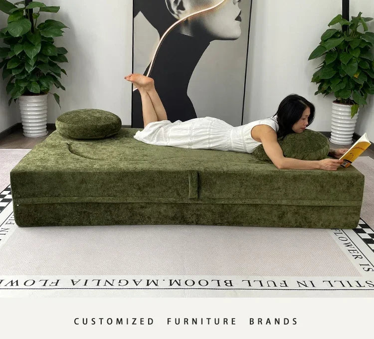 Living Room Sofas Vacuum Compression Sofa Pure Sponge Single Multifunctional Foldable Special Shaped Sofa Bed Furniture