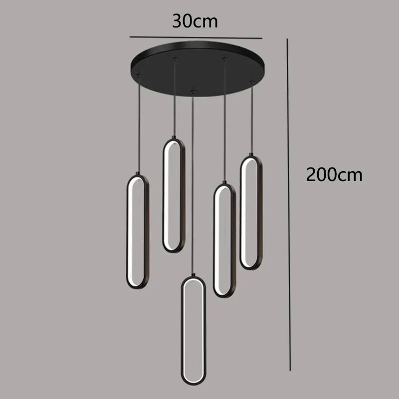 DecorBites™ LED Pendant Chandeliers for Living Room Staircase Indoor Lighting