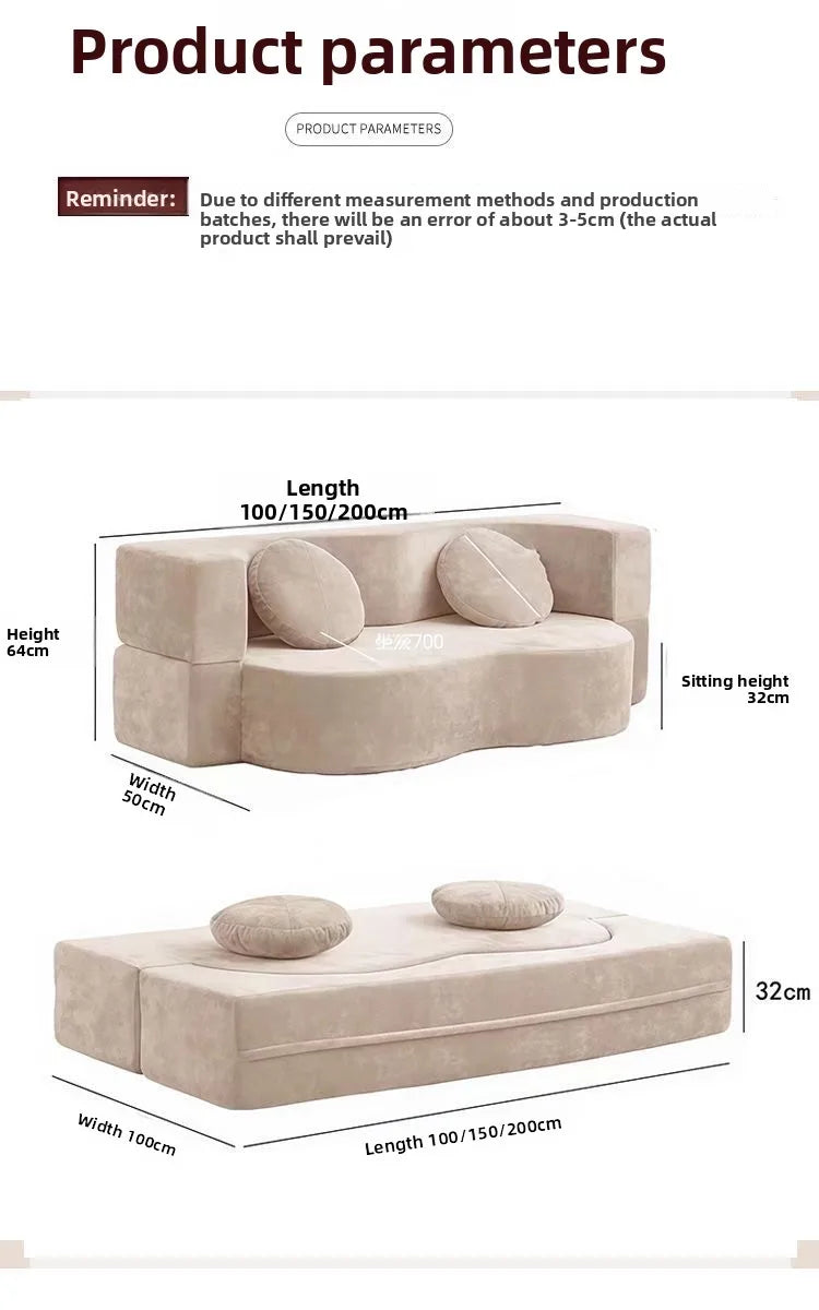Living Room Sofas Vacuum Compression Sofa Pure Sponge Single Multifunctional Foldable Special Shaped Sofa Bed Furniture