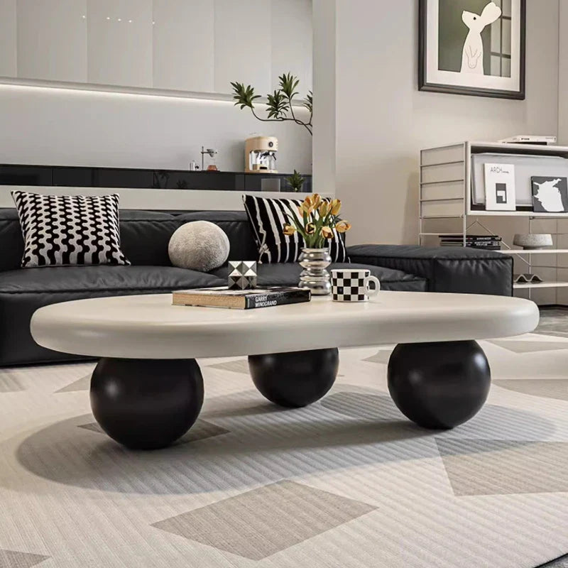 Light Luxury Cream Style Cloud Coffee Table Living Room Furniture Creative Dining Table Side Tables Coffee Table for Living Room