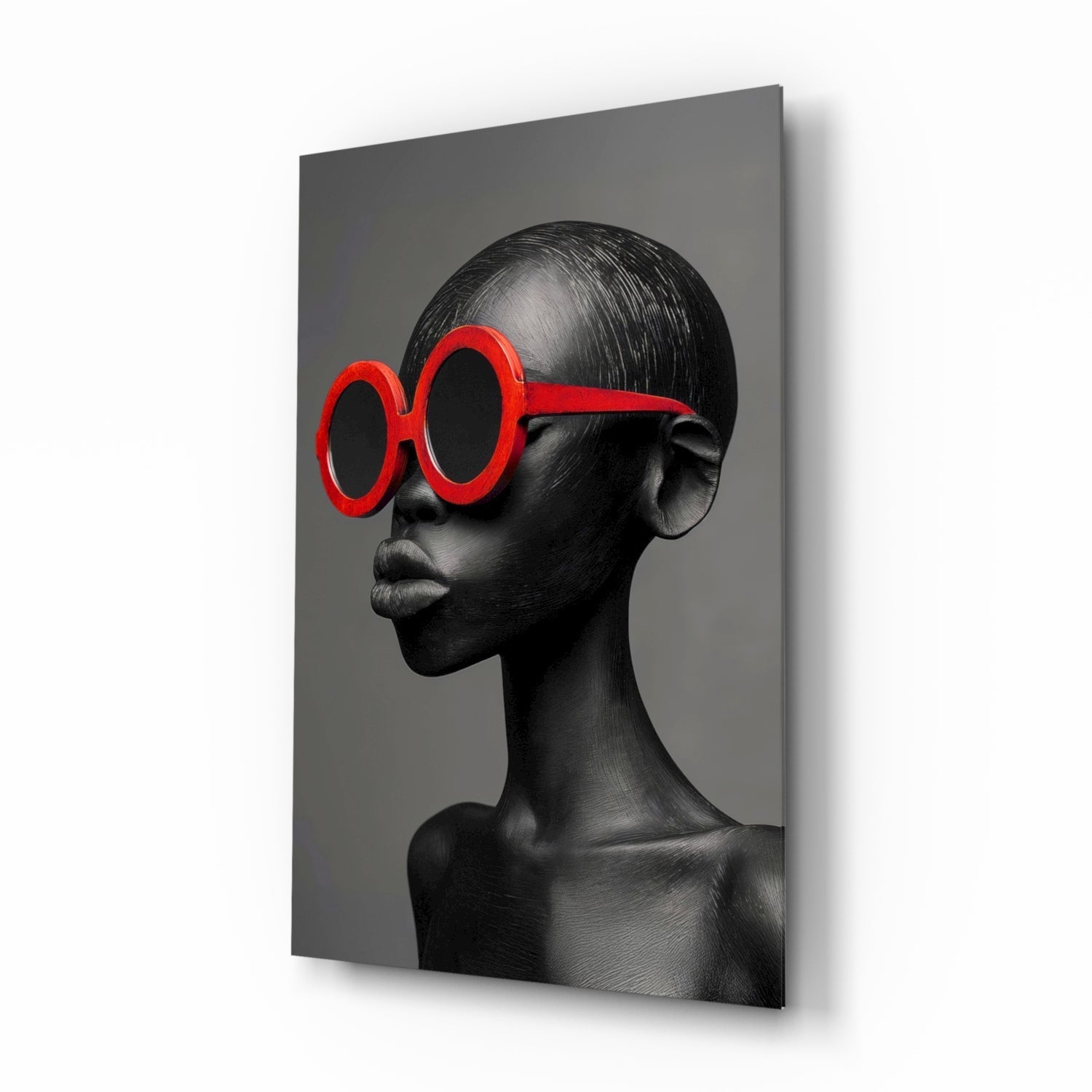 Faces of Colors Glass Wall Art || Designer Collection