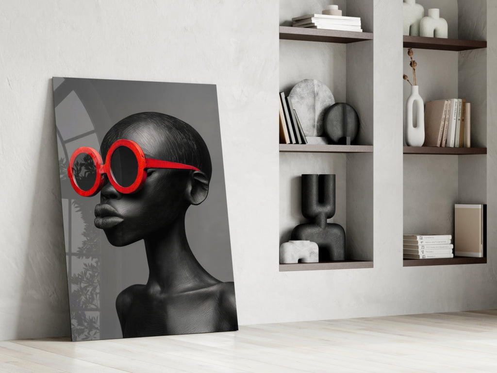 Faces of Colors Glass Wall Art || Designer Collection