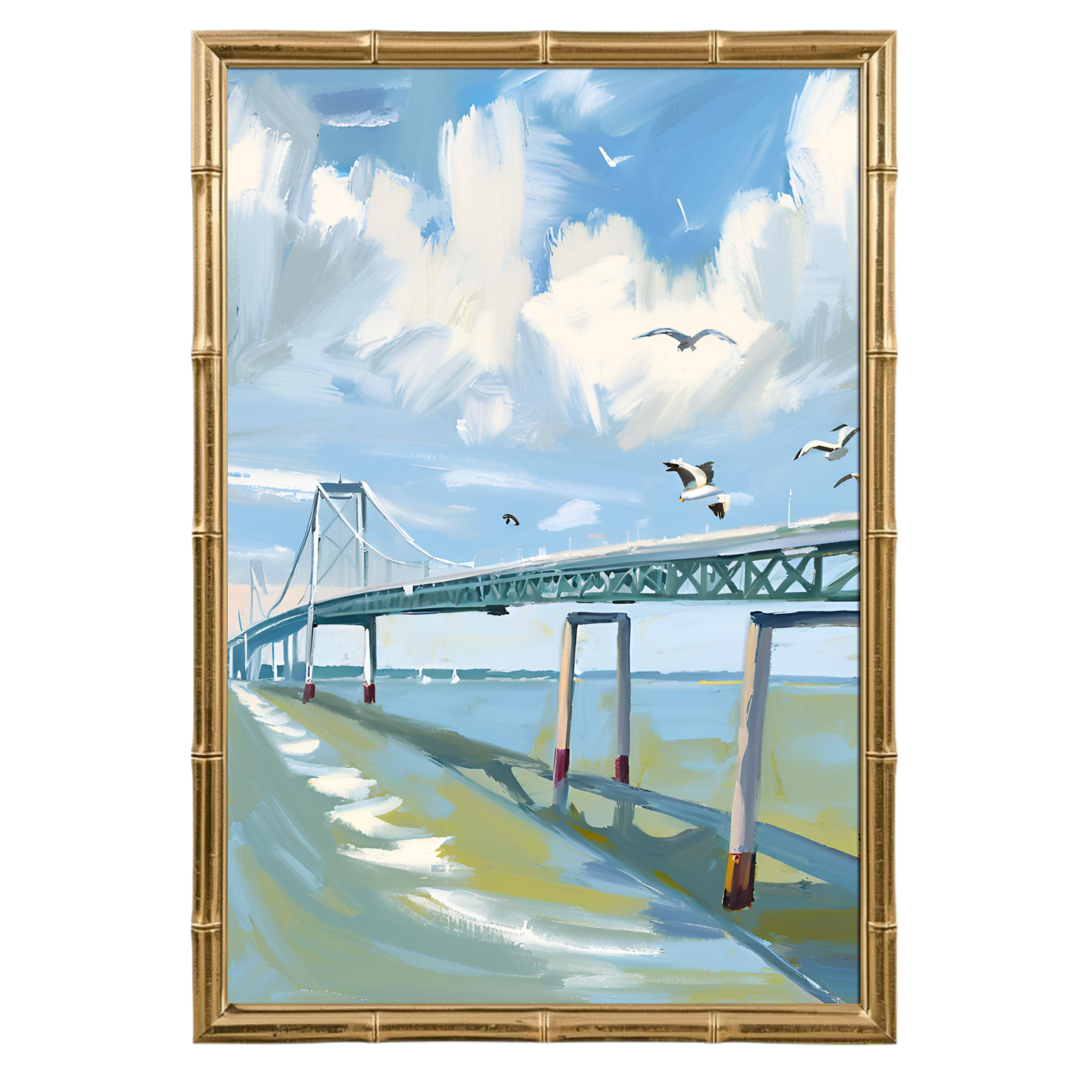BLUE BRIDGE PRINT