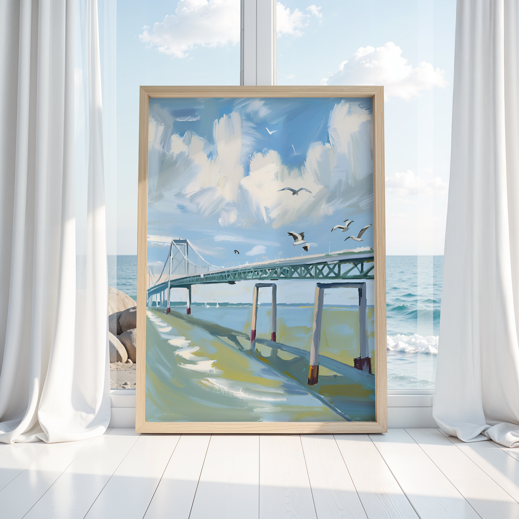 BLUE BRIDGE PRINT