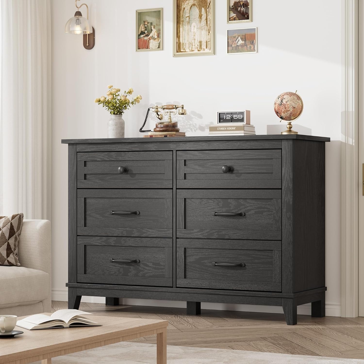 Forty Seven Inches Freestanding Dresser Drawers Deluxe