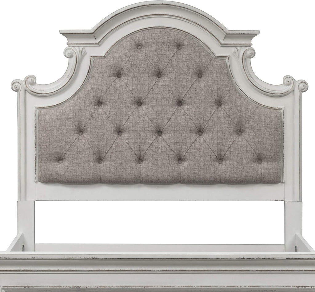 Magnolia Manor Queen Upholstered Headboard With Arched Crown