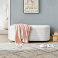 Multi-functional storage velvet material sofa bench