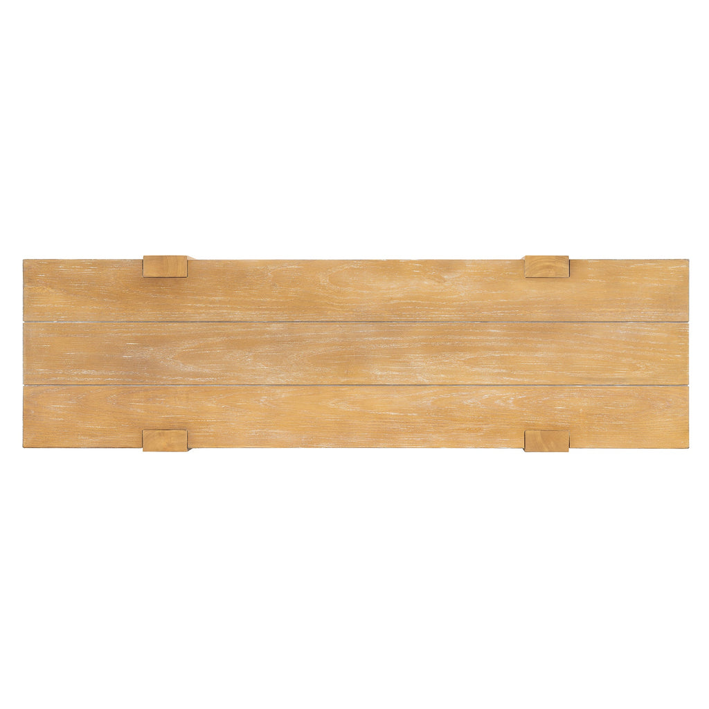 Rustic Console Table, Hidden Drawer, Side Power Outlet, Entryway Table, Natural