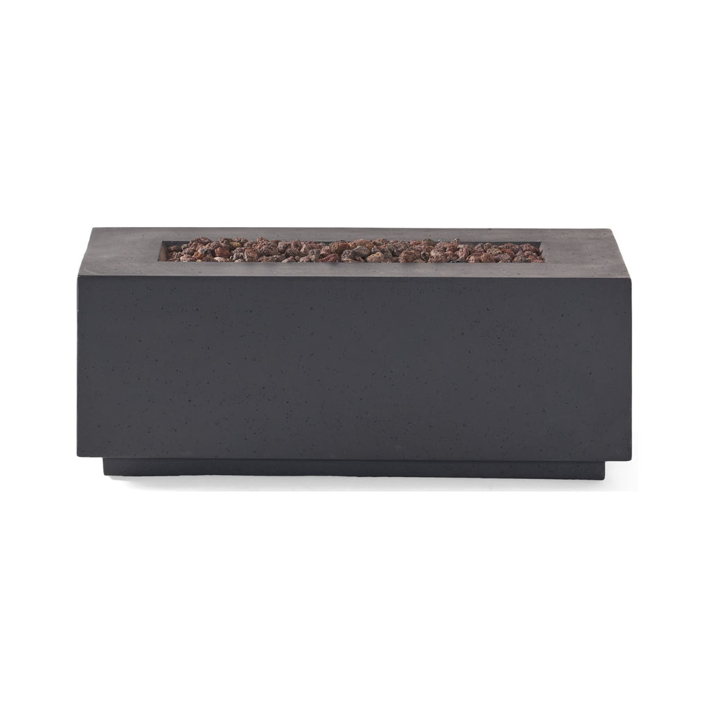 Alora Premium Outdoor Contemporary 40K BTU Rectangular Propane Gas Fire Pit Table (SAK96153)