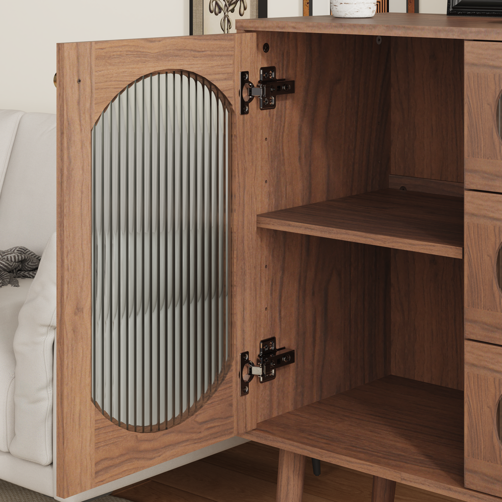 Chest of Drawers 3-Drawer Natural Particle Board 4 Legs 39.37x31.69 In