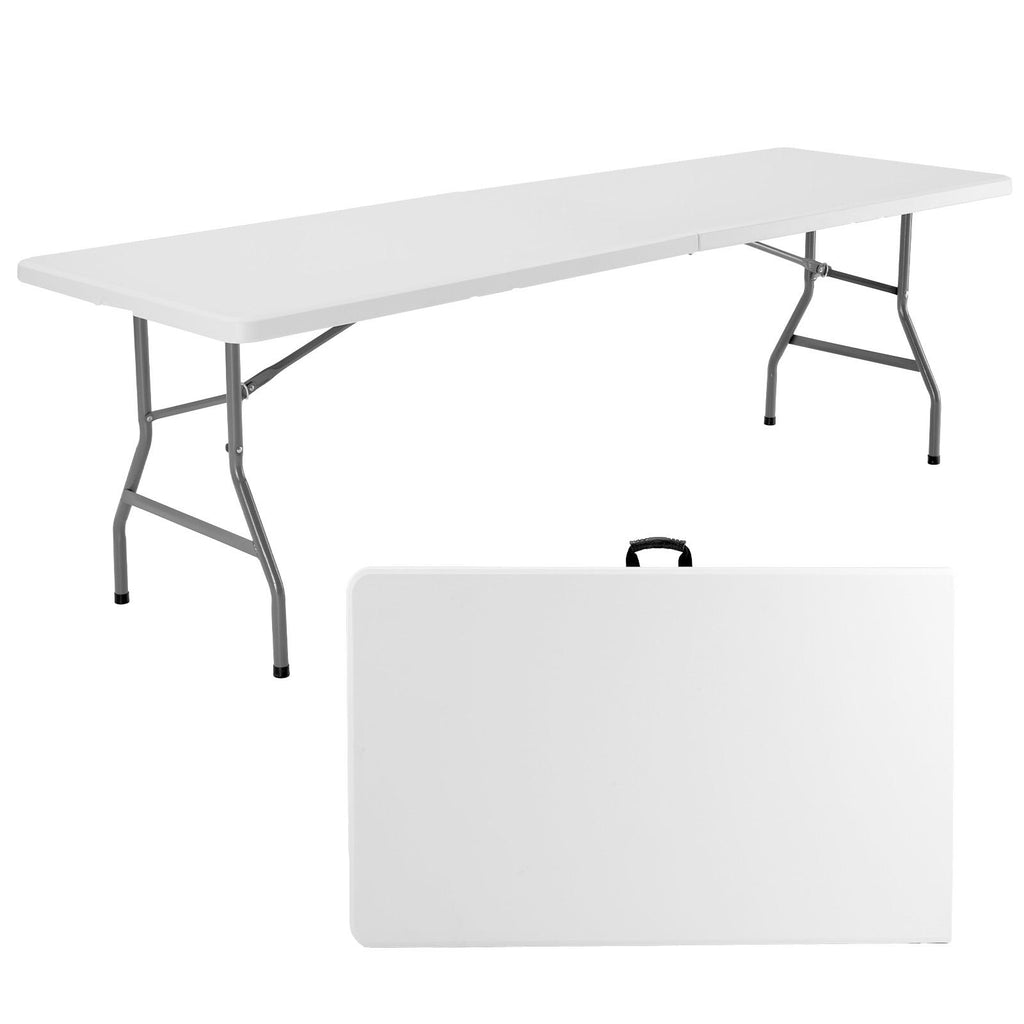 Folding Table Outdoor Indoor Heavy Duty Portable Table with Carrying Handle for Camping Picnic Party