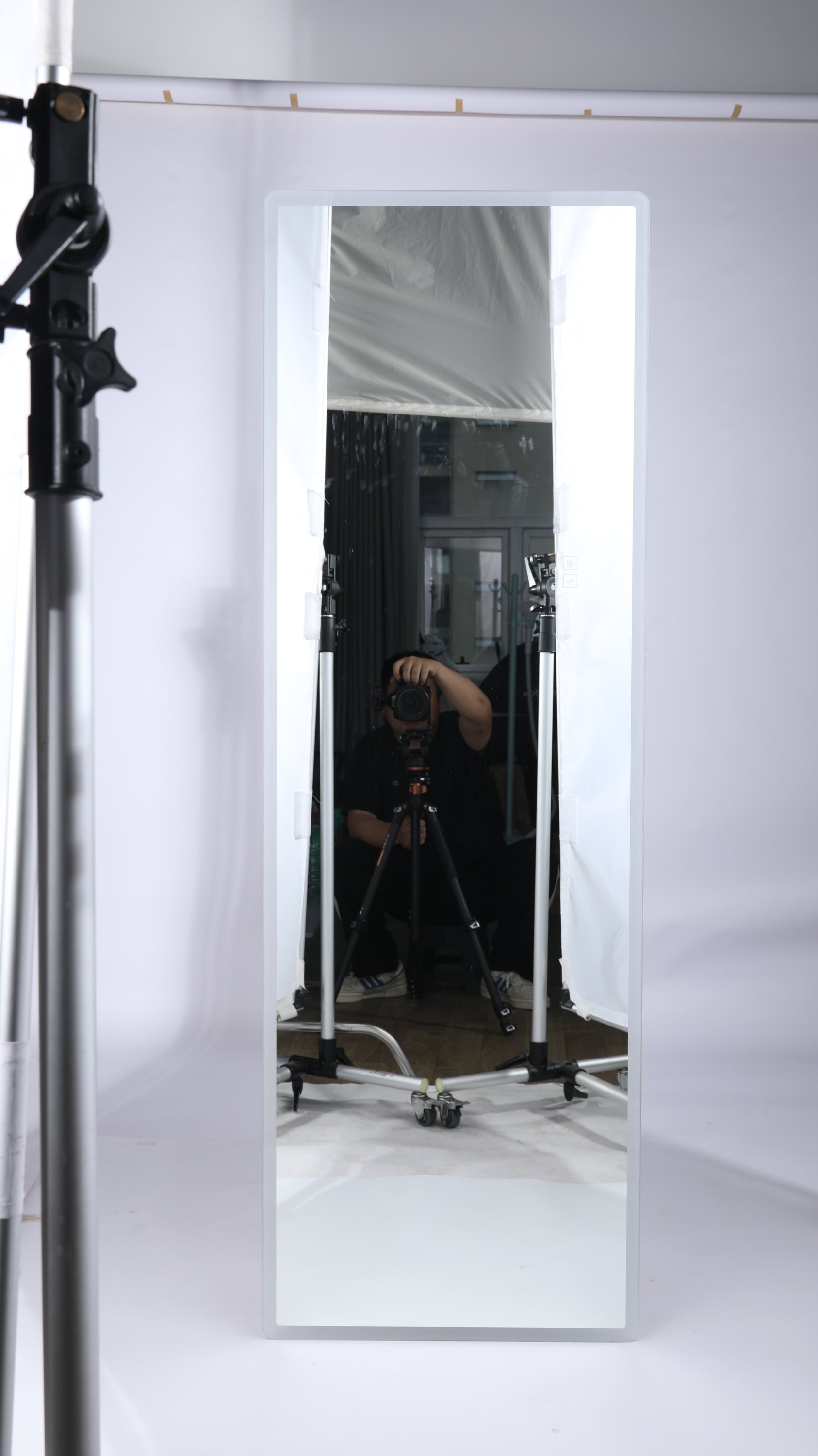 Full Length Mirror LED Lighted Wall Mounted 65x21.7 In Warm Cool Light
