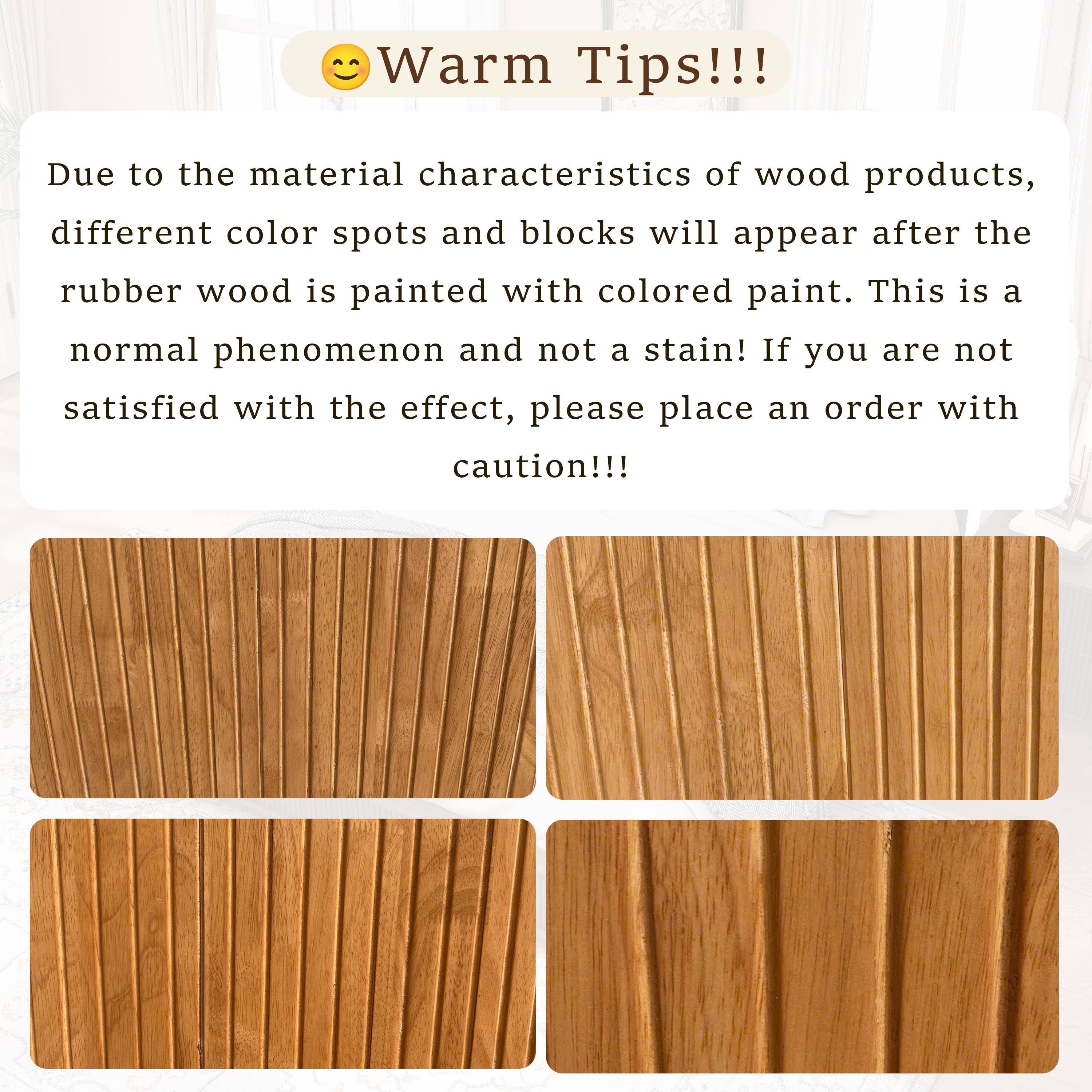 Mid Century Fluted Nightstand with 3 Drawers, 21.65 in Wide, Natural