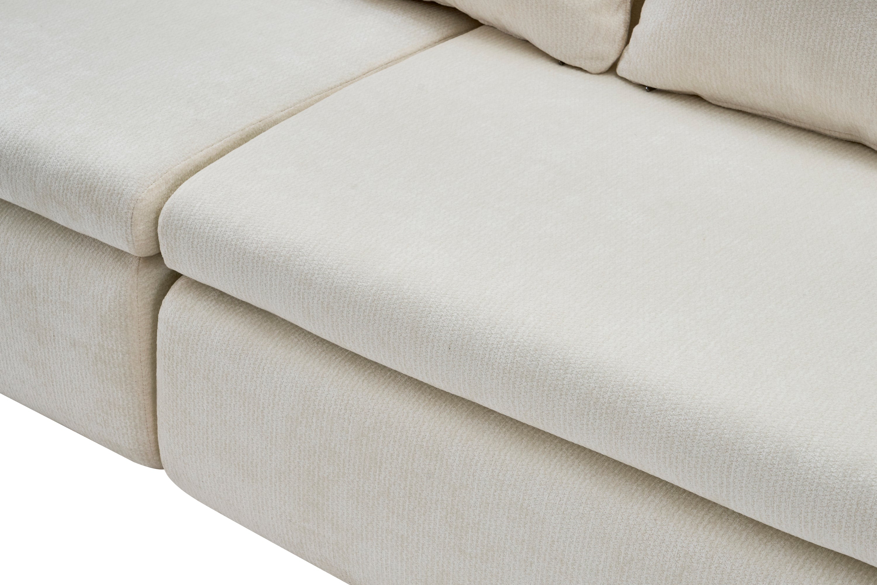 Sectional Sofa Cloud Modular with Deep Fluffy Seats No Assembly Required