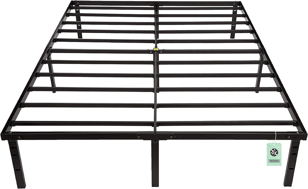 Full Platform Bed Frame With Storage Noiseless Heavy Duty