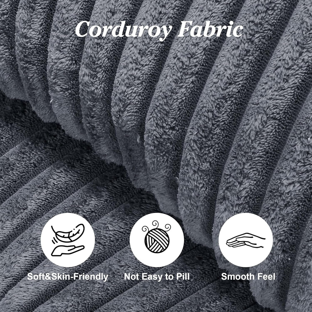 Comfy L Shaped Modular Memory Foam Sectional Sofa