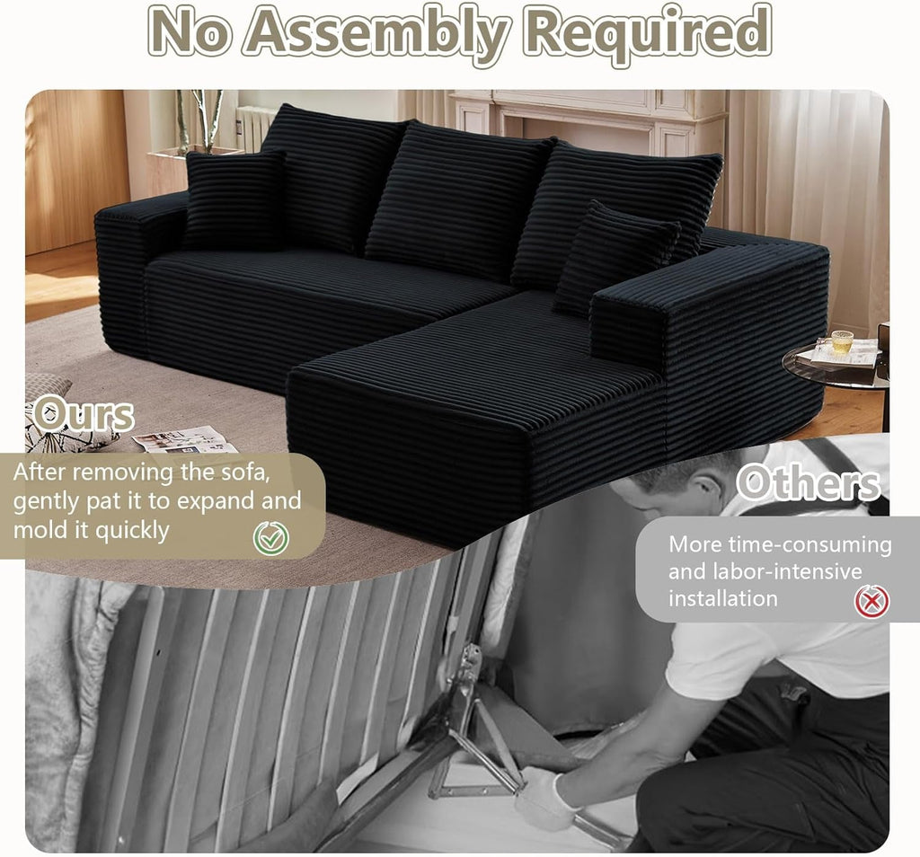 Comfy Modular Sectional Sofa With Chaise Lounge Design