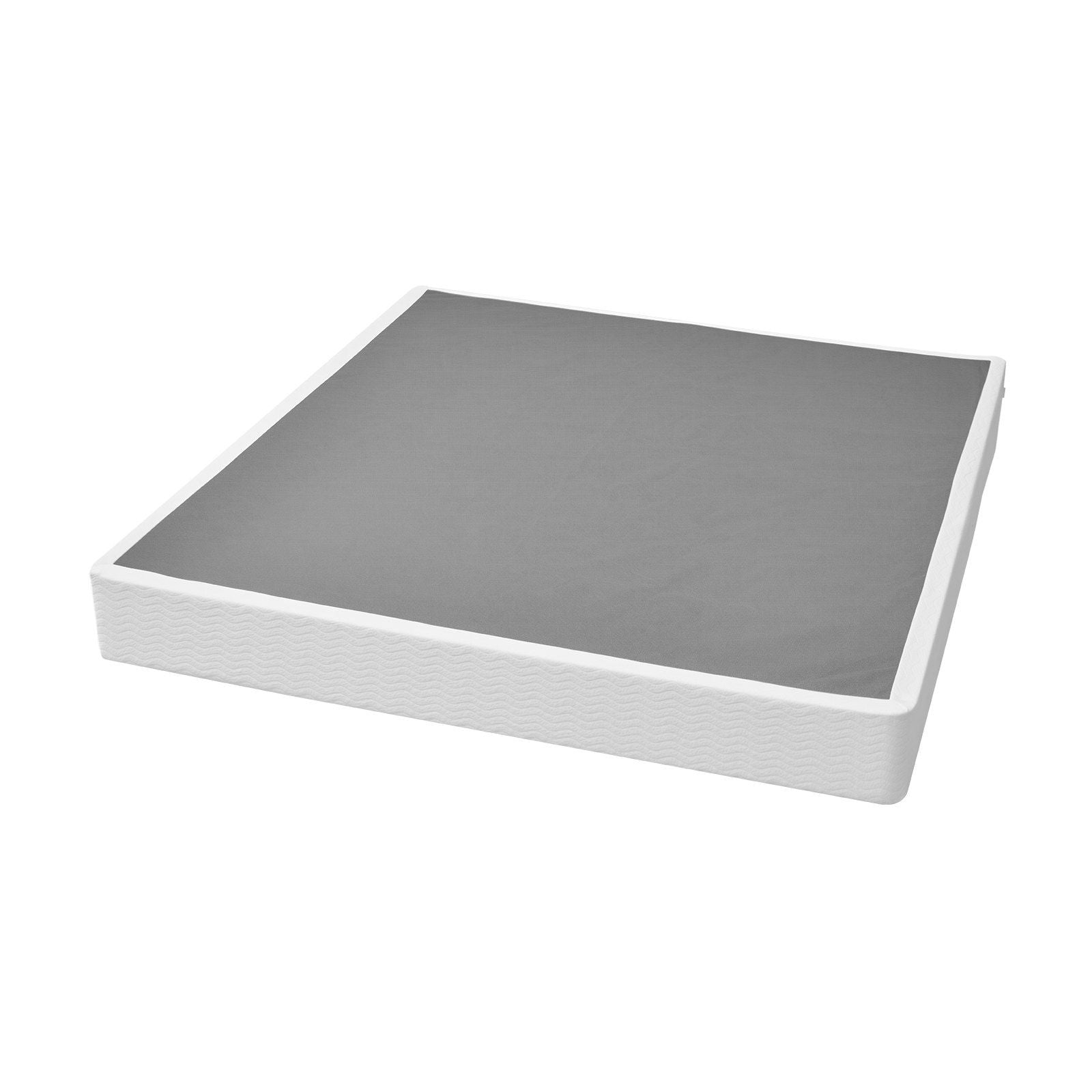 Box Spring, King Size Bed Frame with Washable Fabric Cloth, Heavy Duty Metal Frame for King Bed, 9 in Mattress Foundation, 3500 lbs Max Weight Capacity, Easy Assembly, 79.1 L x 75.8 W x 9.1 H in