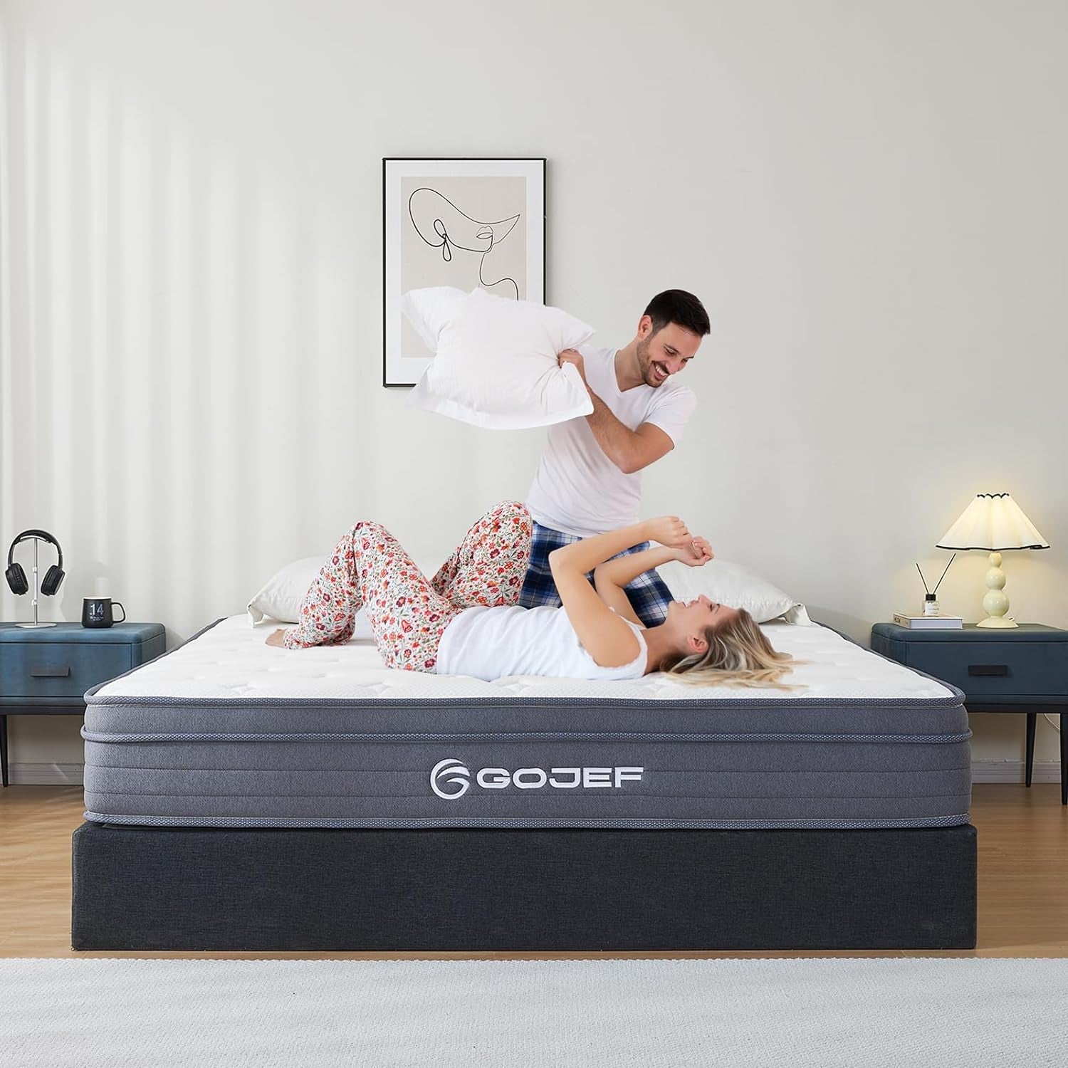 Queen 12 Inch Hybrid MemoryFoam Mattress PremiumGrade
