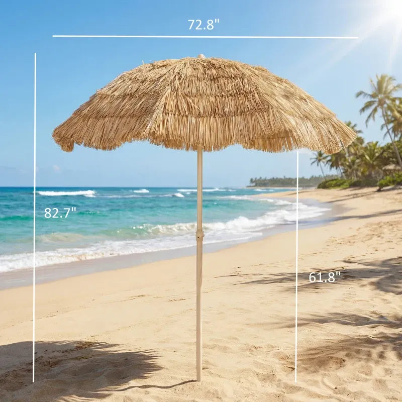 Outdoor Umbrella Hawaiian Style Garden Patio Shade