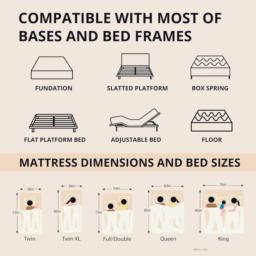King Memory Foam Mattress Bed In A Box Cooling Gel Comfort