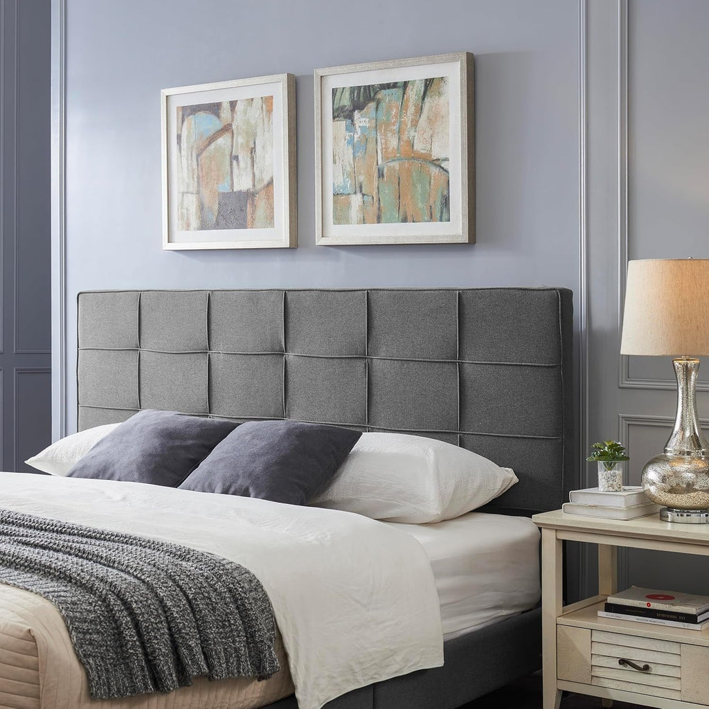 King Size Upholstered Headboard with Adjustable Modern Design